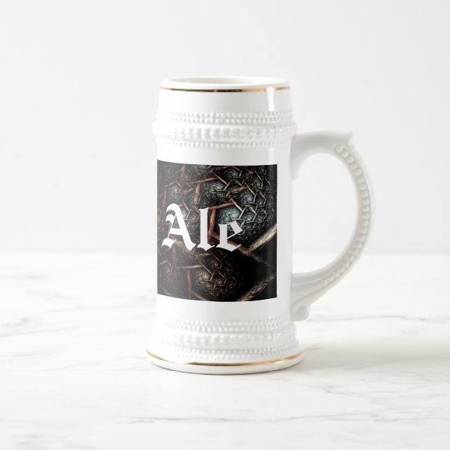 EARTH TEXTURE Design Ale Mug (Right)