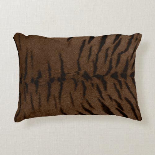Earth Tiger Skin Print Accent Pillow