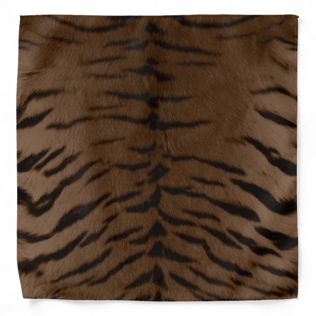Earth Tiger Skin Print Bandana (Front)