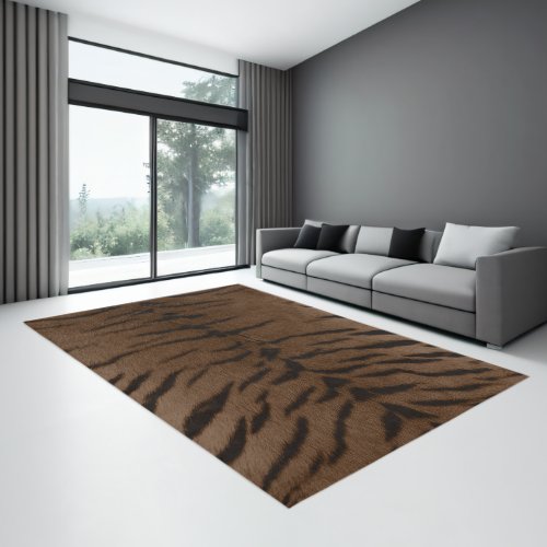 Earth Tiger Skin Print Rug