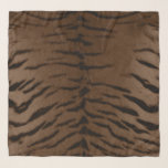 Earth Tiger Skin Print Scarf<br><div class="desc">Earth Tiger Skin Print Chifon Scarf by Gerson Ramos.</div>
