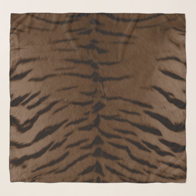 Earth Tiger Skin Print Scarf (Front)