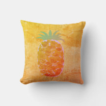 Earth Tonality Cute Painterly Pineapple