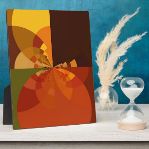 Earth Tone Abstract Color Art Print Design Plaque