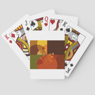 Earth Tone Abstract Color Art Print Design Poker Cards