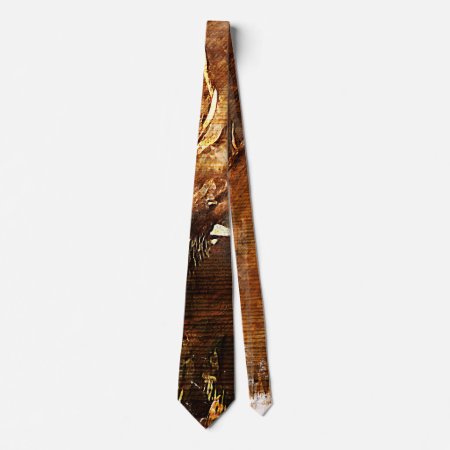 Earth Tone Abstract Men's Neck Tie