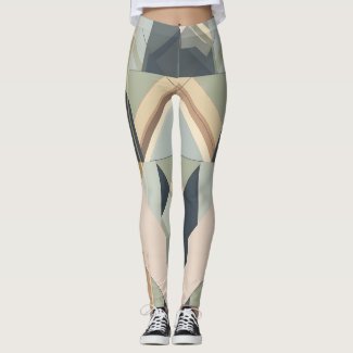 Earth tone art deco geometric pattern