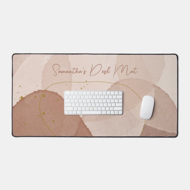 Earth Tone Boho Style Desk Mat