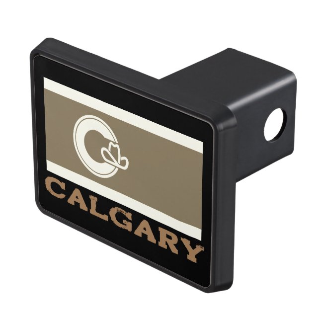 Earth Tone Flag of Calgary, CANADA Hitch Cover (Top Right)
