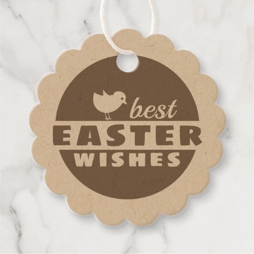 Earth tone flower_shaped Easter greeting CC1097 Favor Tags