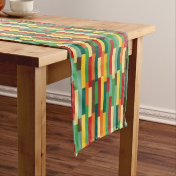 Earth Tone Geometric Elegant Table Runner by VillageDesign at Zazzle