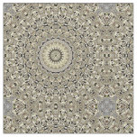 Earth Tone Mandala Intricate Geometric Patterns Fabric