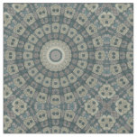 Earth Tone Mandala with Tribal Geometric Patterns Fabric
