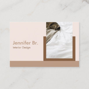 Earth Tone Natural Color Photo Business Card