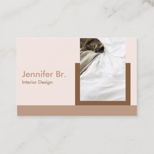 Earth Tone Natural Color Photo Business Card