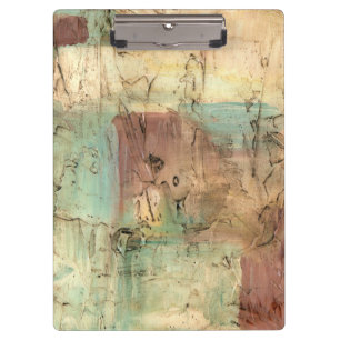 Earth Tone Painting with Cracked Surface Clipboard