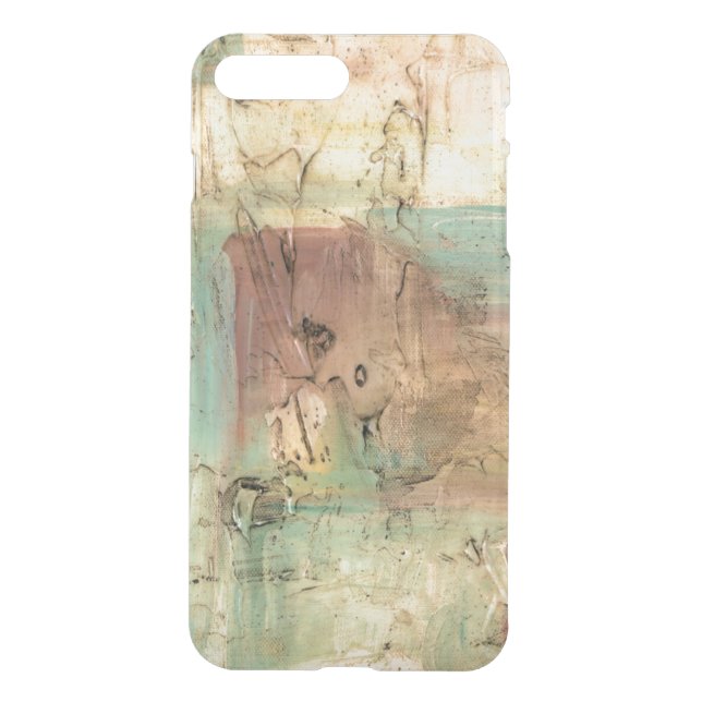 Earth Tone Painting with Cracked Surface Uncommon iPhone Case (Back)