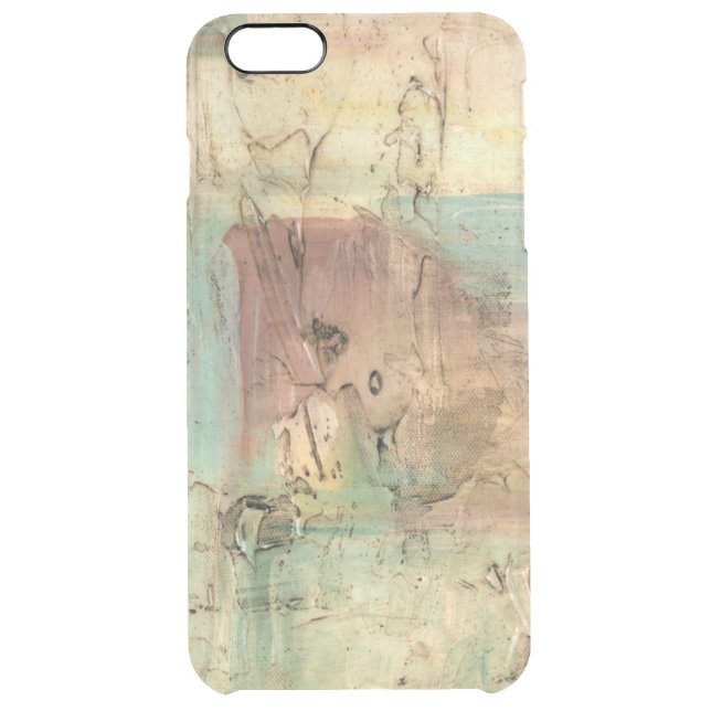 Earth Tone Painting with Cracked Surface Uncommon iPhone Case (Back)