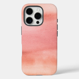 Earth Tone Pink Orange Watercolor iPhone 16 Pro Case