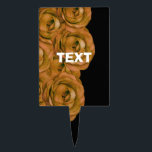 Earth Tone Roses Cake Topper<br><div class="desc">Style Rectangle Add a special touch to your favorite dessert with a custom rectangular cake topper from Zazzle. Produced using the food-safe AcryliPrint®HD printing process, this rectangular cake pick shows designs, text, and photos in vibrant clarity and brilliant colors. Customize this cake pick with a special message for a birthday,...</div>
