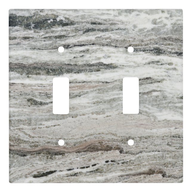 Earth Tone Stone Marble Look Light Switch Cover (Front)