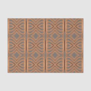 Earth Tone Tribal Ribbon Abstract Pattern Art Tissue Paper