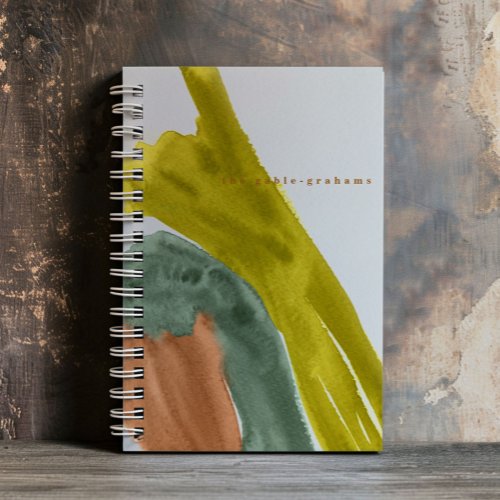 Earth Tone Watercolor Personalized Journal