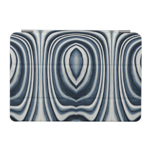 Earth Toned Blue Abstract Pattern iPad Mini Cover