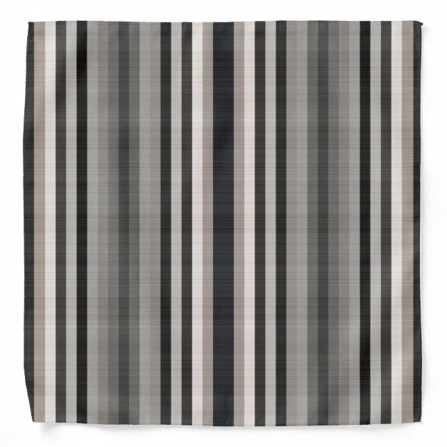 Earth Toned Stripes Bandana (Front)