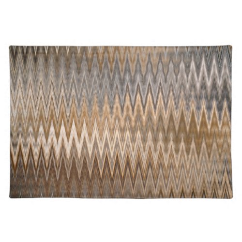 Earth Toned Wavy Pattern Cloth Placemat