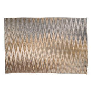 Earth Toned Wavy Pattern Pillow Case