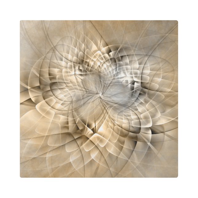 Earth Tones Abstract Modern Fractal Art Texture (Front)