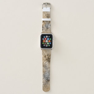 Earth Tones Abstract Modern Fractal Art Texture Apple Watch Band