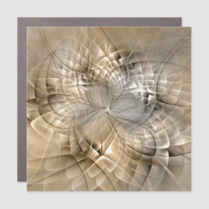 Earth Tones Abstract Modern Fractal Art Texture Car Magnet