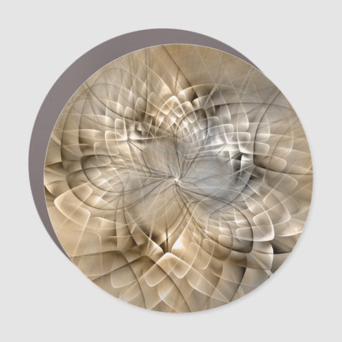 Earth Tones Abstract Modern Fractal Art Texture Car Magnet