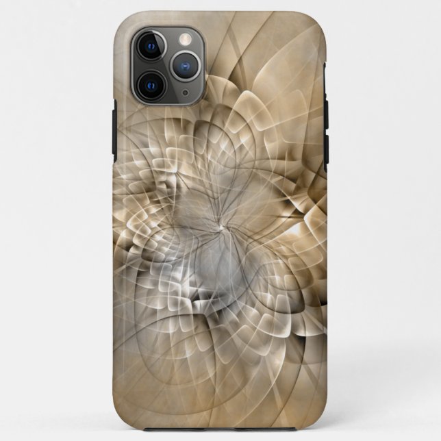 Earth Tones Abstract Modern Fractal Art Texture Case-Mate iPhone Case (Back)