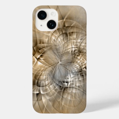 Earth Tones Abstract Modern Fractal Art Texture Case_Mate iPhone 14 Case