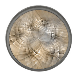 Earth Tones Abstract Modern Fractal Art Texture Gunmetal Finish Lapel Pin