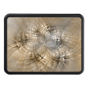 Earth Tones Abstract Modern Fractal Art Texture Hitch Cover