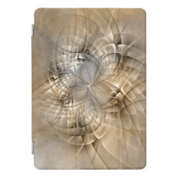 Earth Tones Abstract Modern Fractal Art Texture iPad Pro Cover