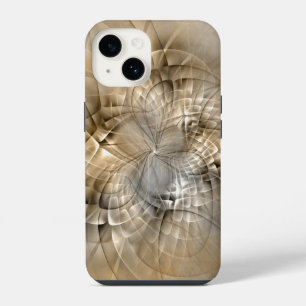 Earth Tones Abstract Modern Fractal Art Texture iPhone 14 Case