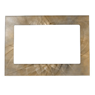 Earth Tones Abstract Modern Fractal Art Texture Magnetic Frame