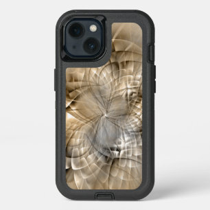 Earth Tones Abstract Modern Fractal Art Texture iPhone 13 Case