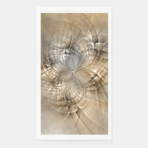 Earth Tones Abstract Modern Fractal Art Texture Paper Guest Towels