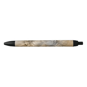 Earth Tones Abstract Modern Fractal Art Texture Pen