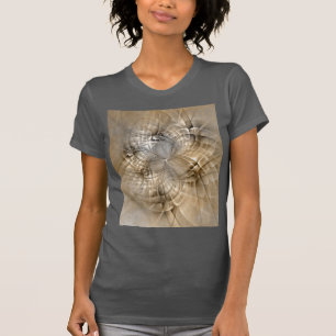 Earth Tones Abstract Modern Fractal Art Texture T-Shirt