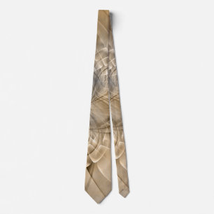 Earth Tones Abstract Modern Fractal Art Texture Tie