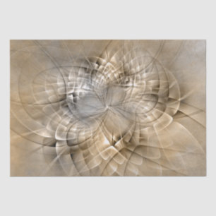 Earth Tones Abstract Modern Fractal Art Texture Tissue Paper