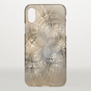 Earth Tones Abstract Modern Fractal Art Texture iPhone X Case