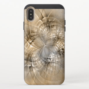 Earth Tones Abstract Modern Fractal Art Texture iPhone XS Max Slider Case